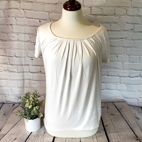 NY&C men’s white rayon shorts sleeve blouse - Picture 1 of 7
